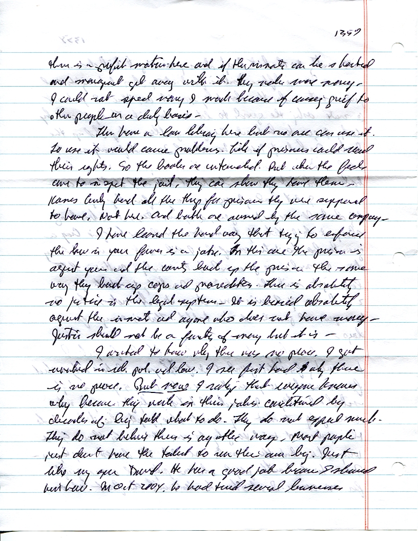 Dr John WorldPeace 2008 Prison Journal